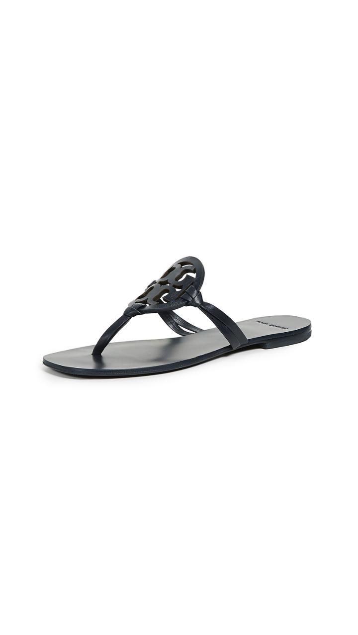 Tory Burch Square Toe Miller Flip Flops