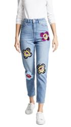 Katya Dobryakova Flower Eyes Jeans