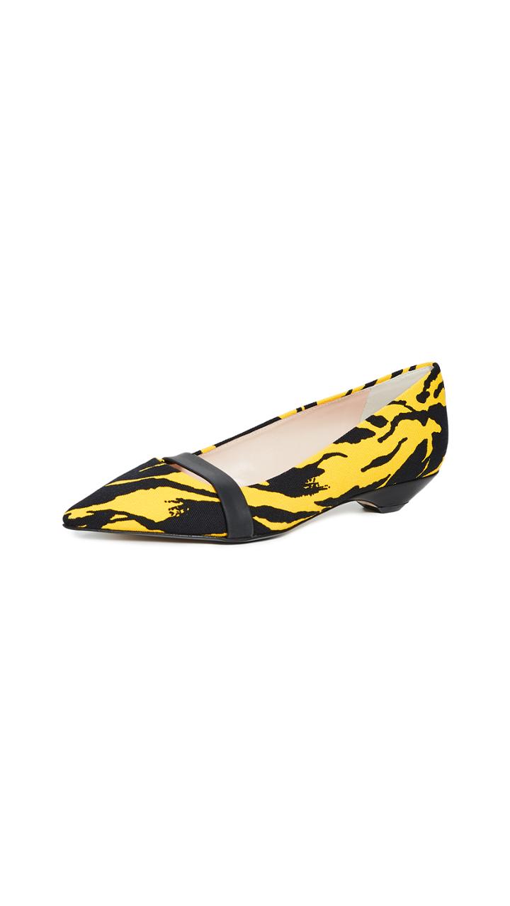 No 21 Print Mary Jane Flats