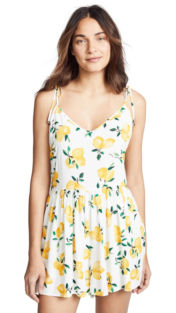Kate Spade New York Lemon Beach Romper