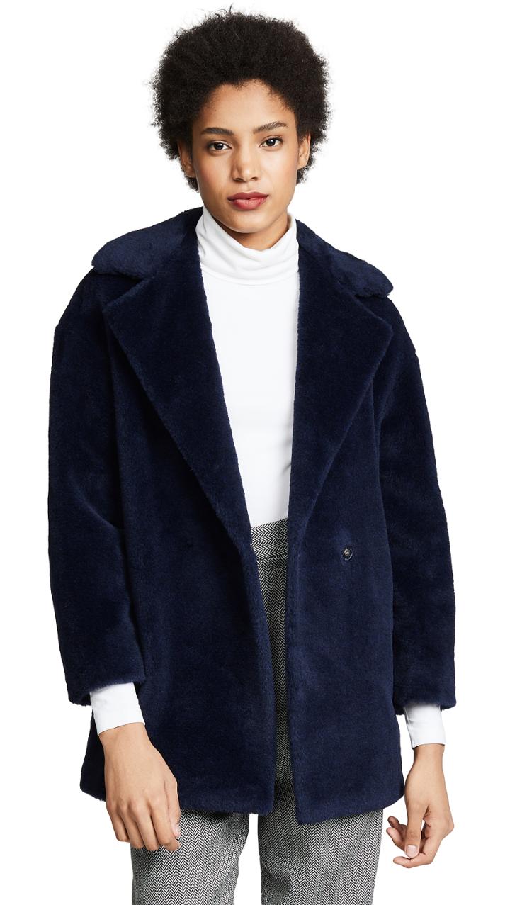 Harris Wharf London Faux Fur Coat