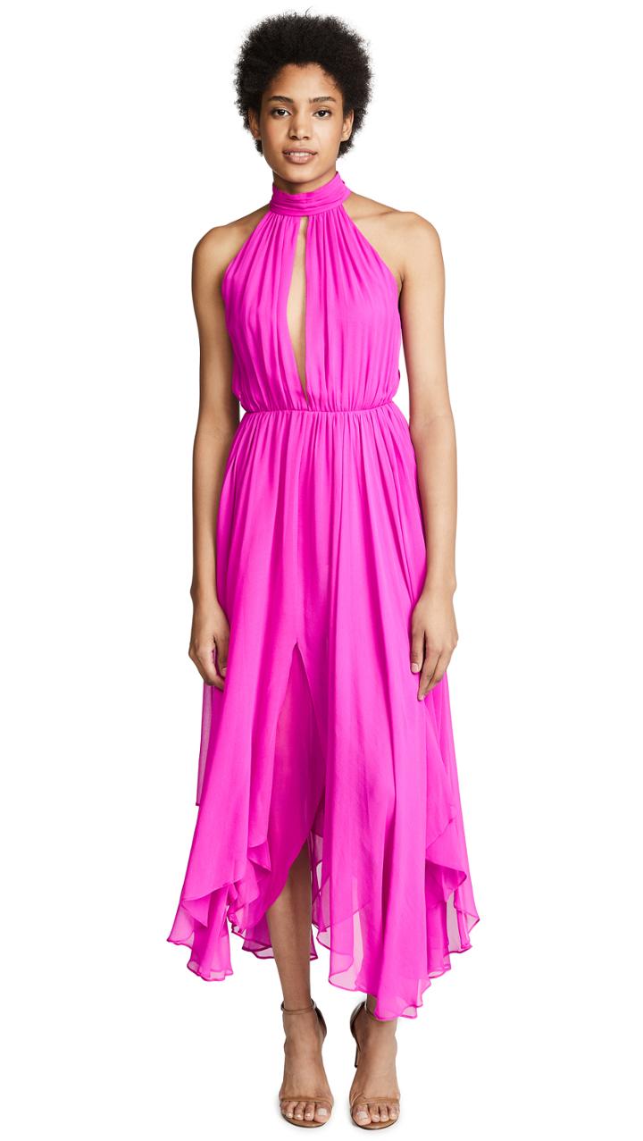 Fleur Du Mal Keyhole Gathered Dress