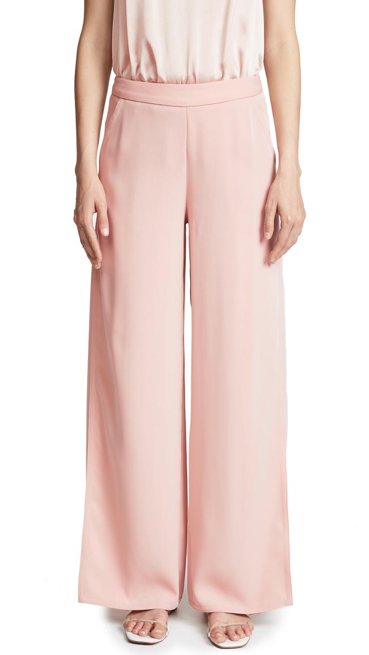 Yigal Azrouel Wrap Front Wide Leg Pants