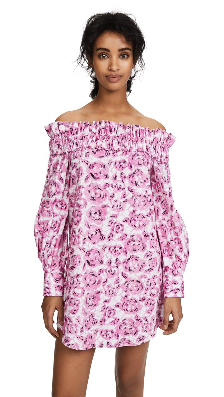 Jourden Flora Off Shoulder Dress