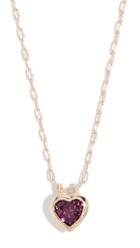 Jane Taylor 14k Medium Heart Bezel Necklace