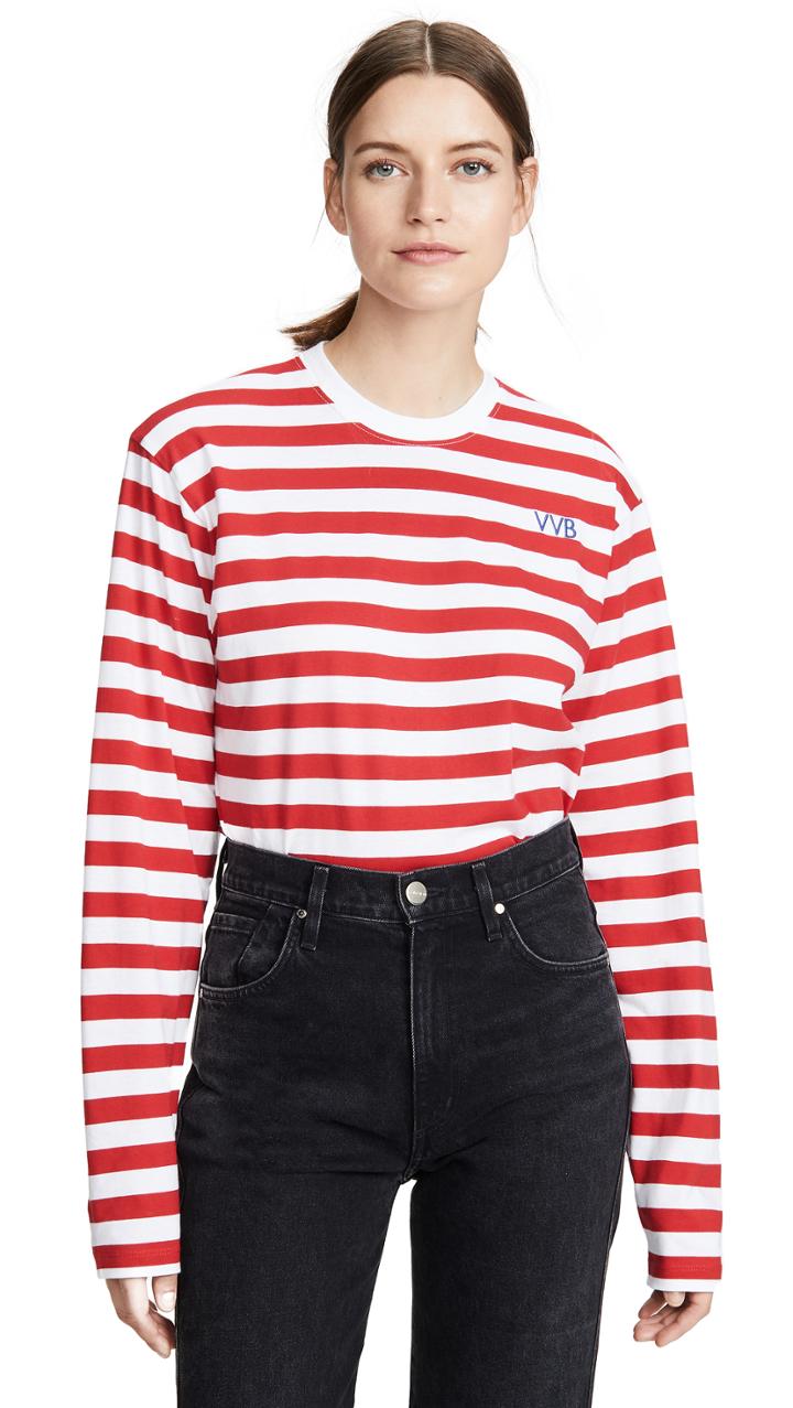 Victoria Victoria Beckham Striped Tee