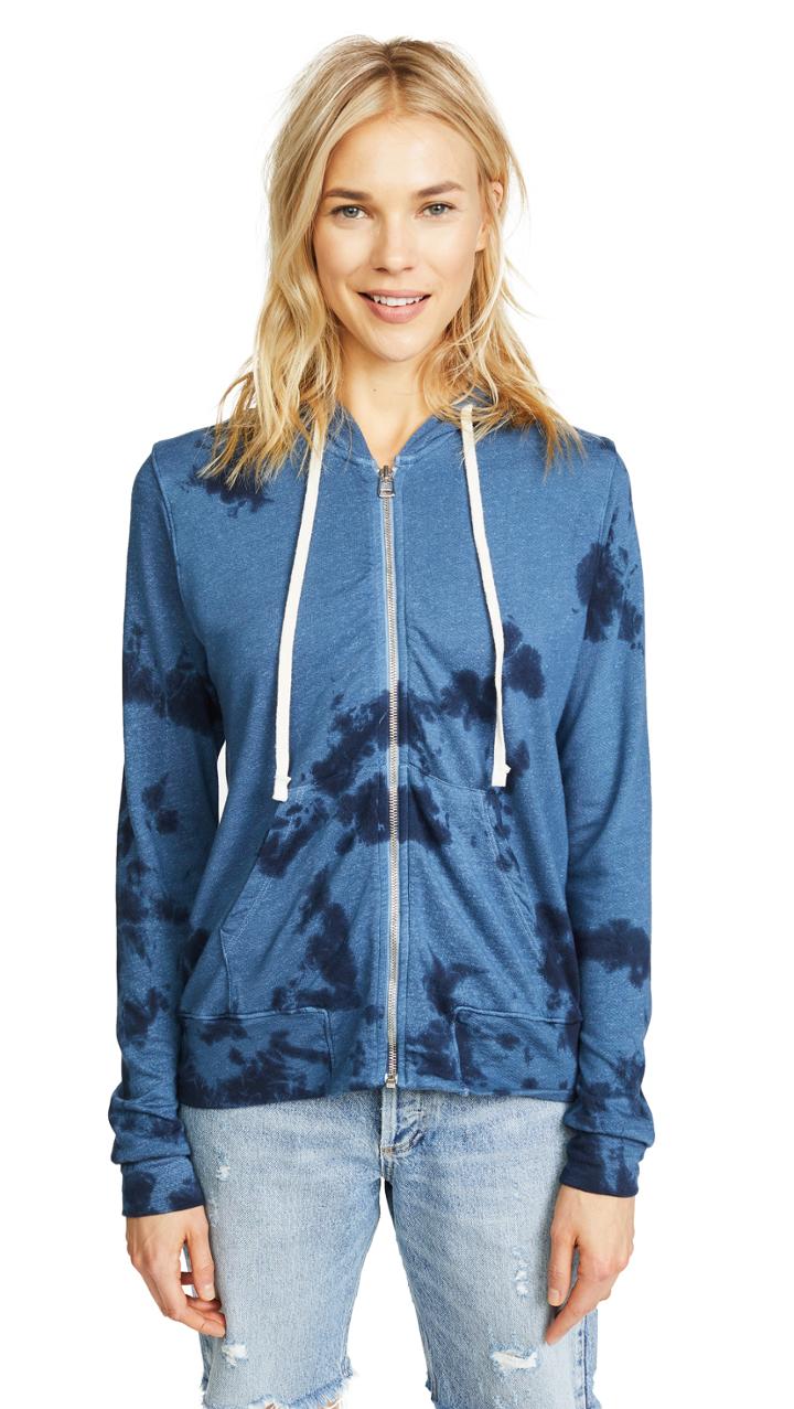 Sundry Free As The Ocean Zip Hoodie
