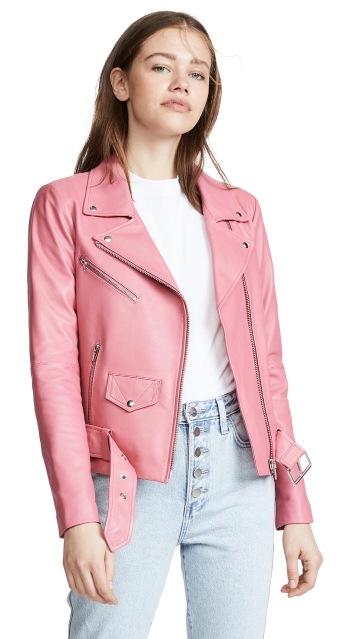 Veda Jayne Smooth Leather Jacket