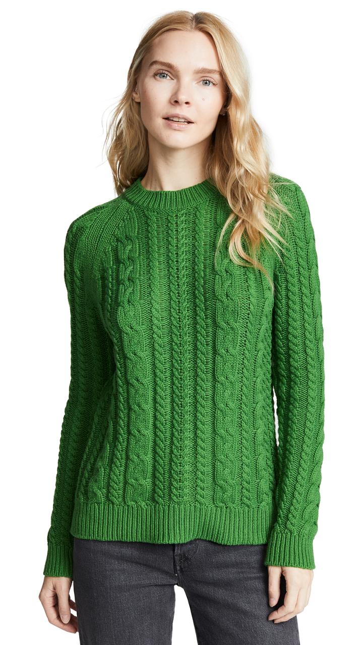 Bop Basics Boxy Cable Knit Sweater