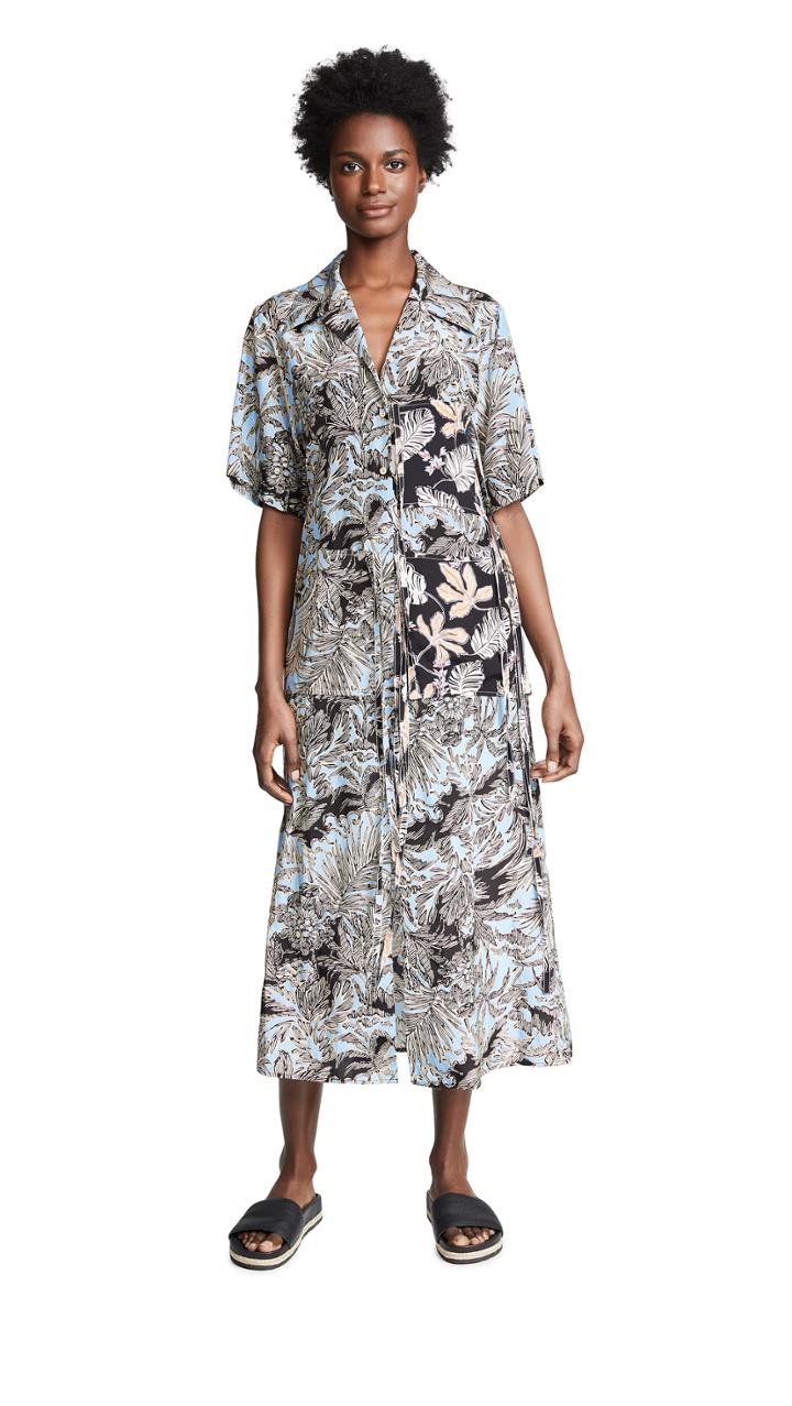 3 1 Phillip Lim Patchwork Camp Shirt Jacket