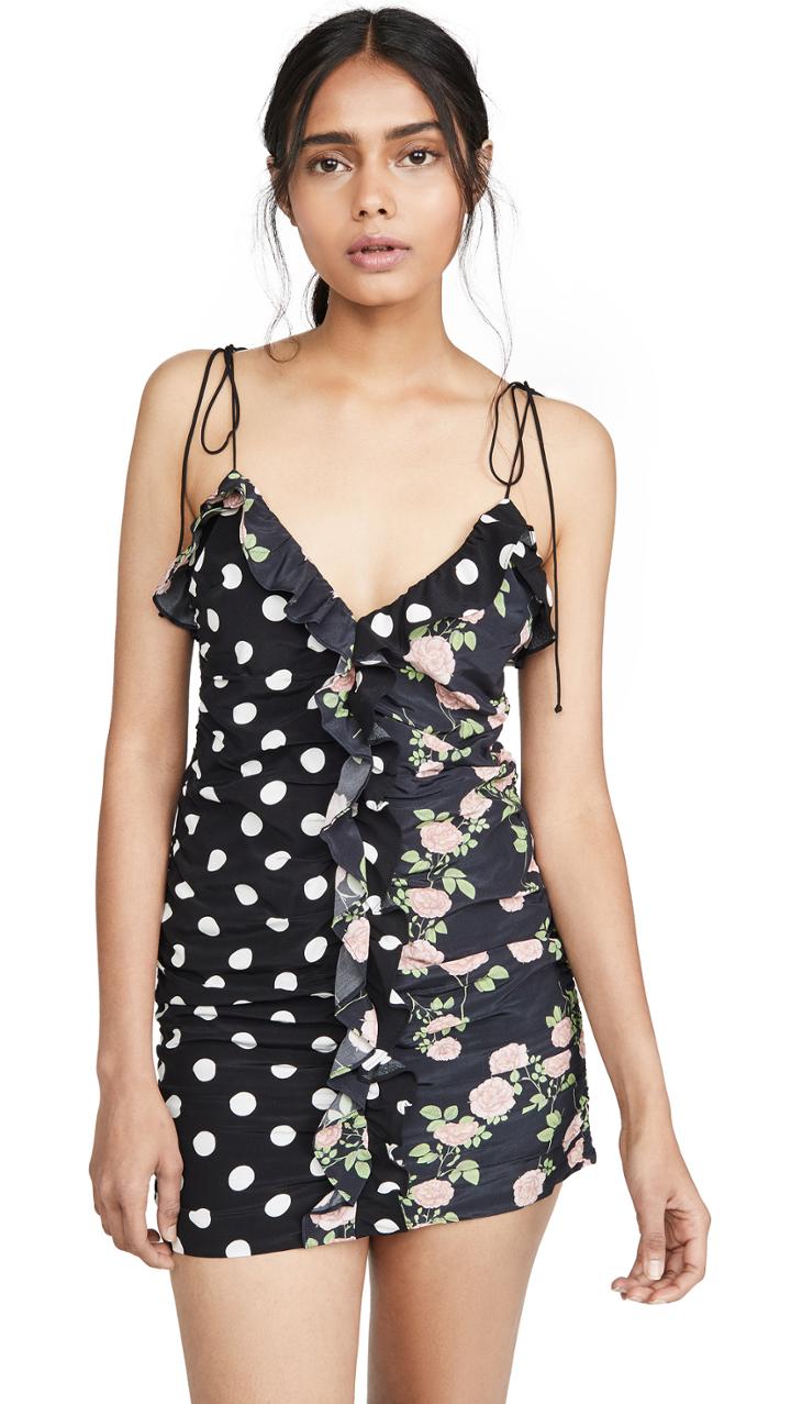 For Love Lemons Mochi Shirred Mini Dress