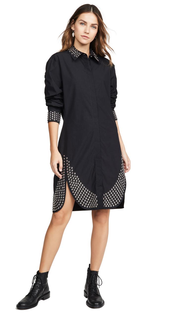 Paco Rabanne Collared Shirt Dress