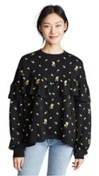 Mcq Alexander Mcqueen Loose Ruffle Tee Dress