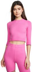 Joostricot 3 4 Sleeve Crop Top Sweater
