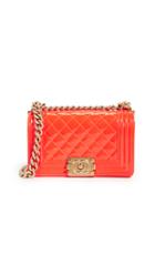 What Goes Around Comes Around Chanel Patent Boy Small Bag