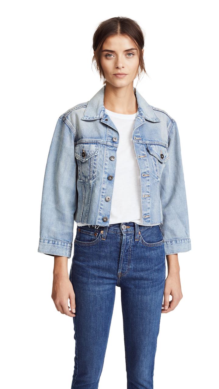 Levi S Lmc X Shopbop Cropped Bf Trucker Jacket