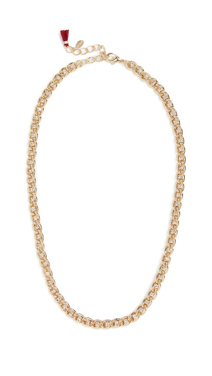 Shashi Sarah Curb Chain Necklace