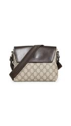 What Goes Around Comes Around Gucci Brown Coated Canvas Messenger Bag