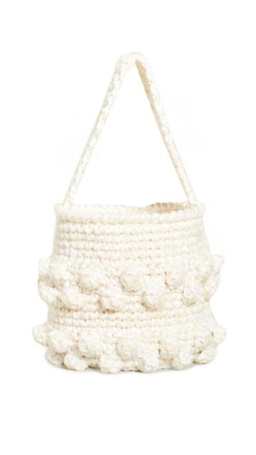 Caterina Bertini Woven Bucket Bag