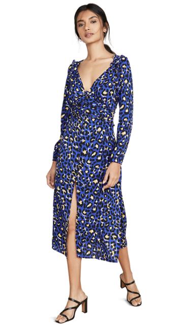 Rahi Blue Leopard Scarlett Dress