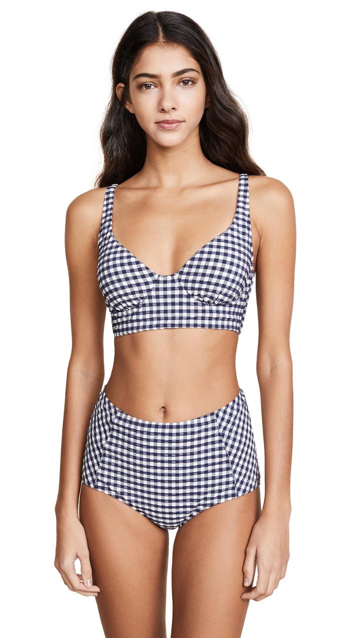 Tory Burch Gingham Longline Top