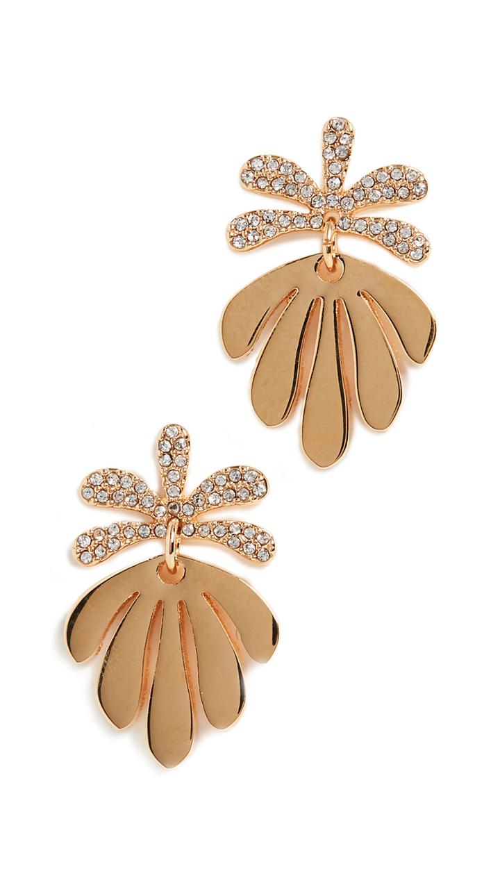 Lele Sadoughi Crystal Vine Drop Earrings