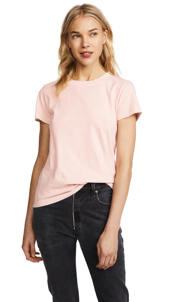 Stateside Brushed Jersey Crew Neck Tee