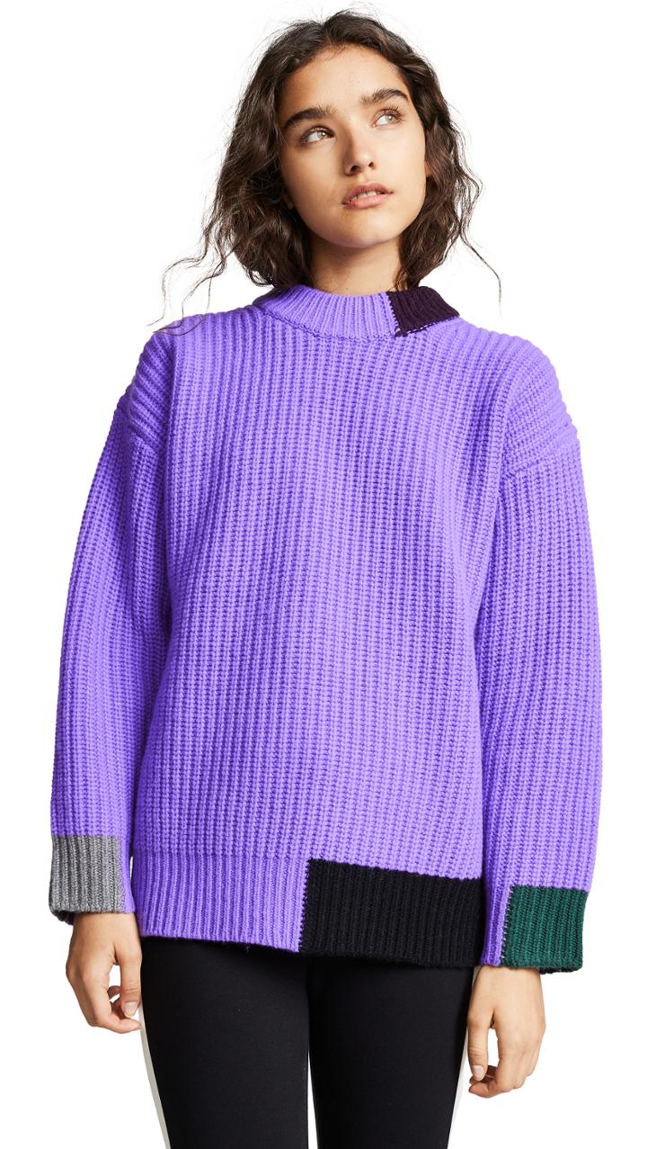 Victoria Victoria Beckham Contrast Trim Sweater