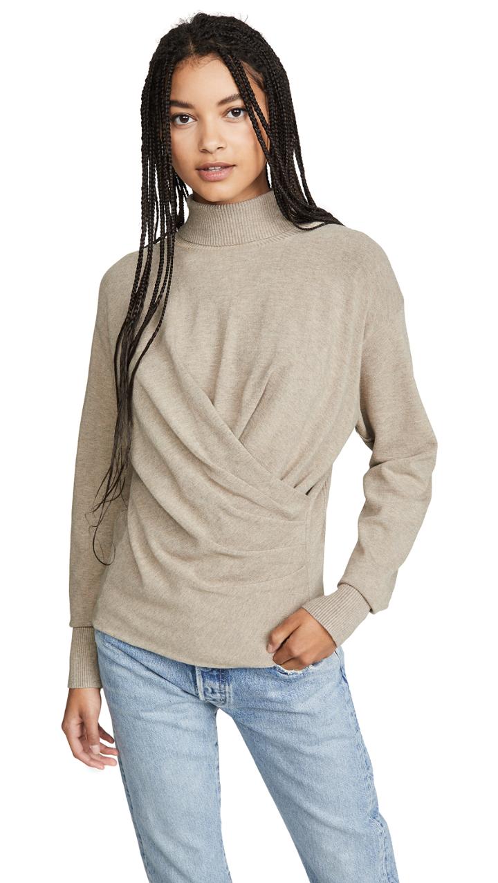 Brochu Walker Sabi Wrap Turtleneck