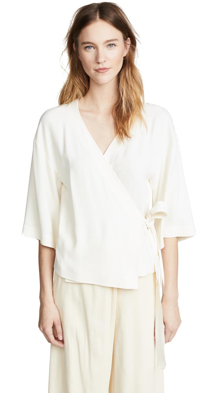 Theory Elevated Wrap Top
