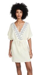 Madewell Embroidered Tie Back Cover Up Dress