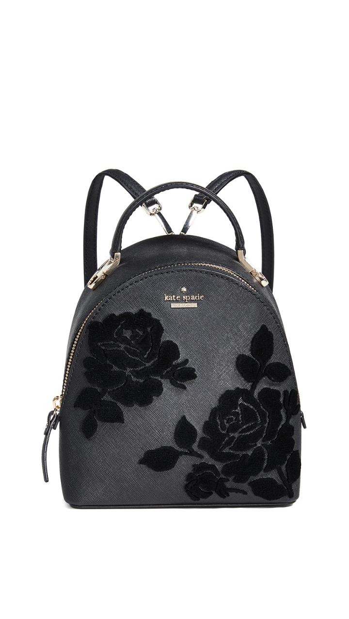 Kate Spade New York Cameron Street Flock Roses Binx Backpack