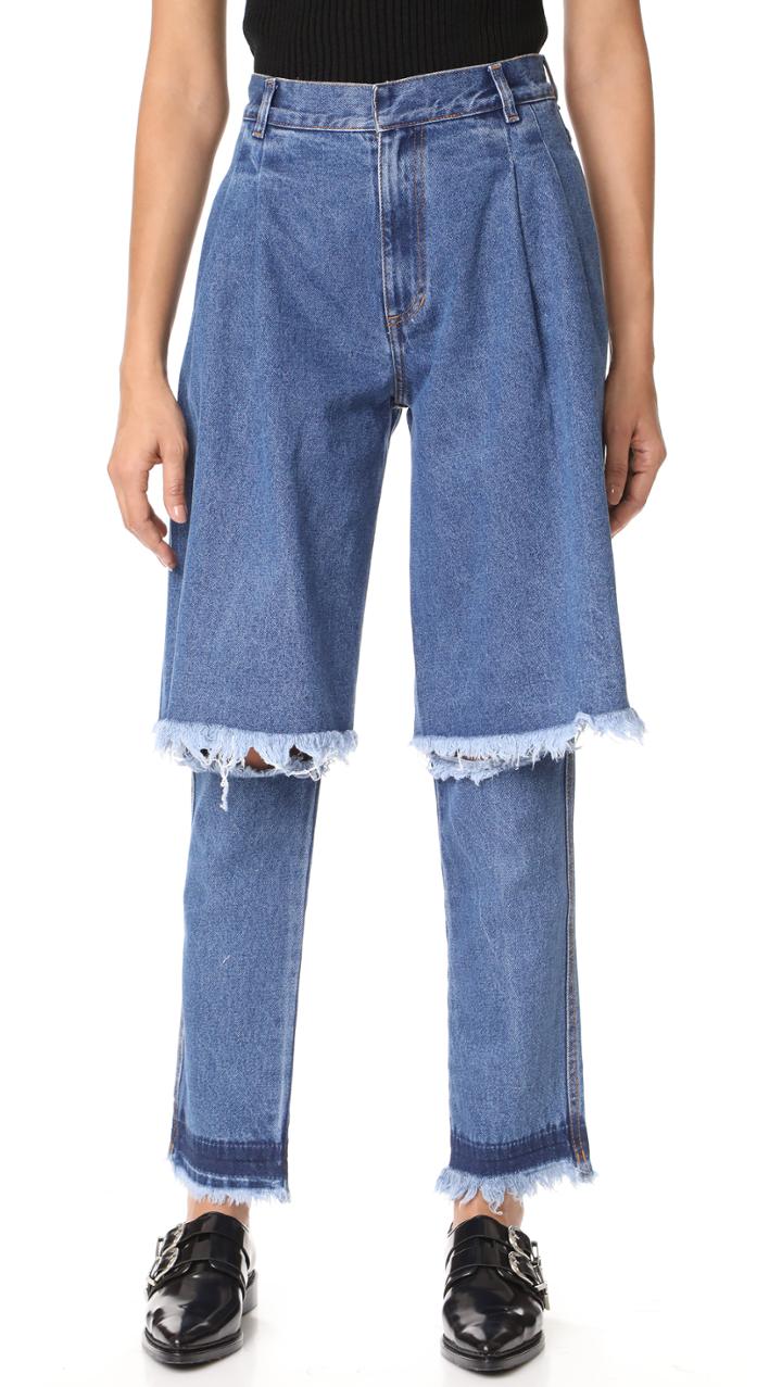 Ksenia Schnaider Dark Blue Demi Jeans