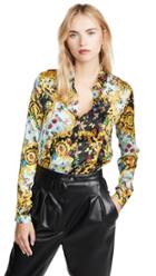 Versace Jeans Couture Floral Printed Button Down