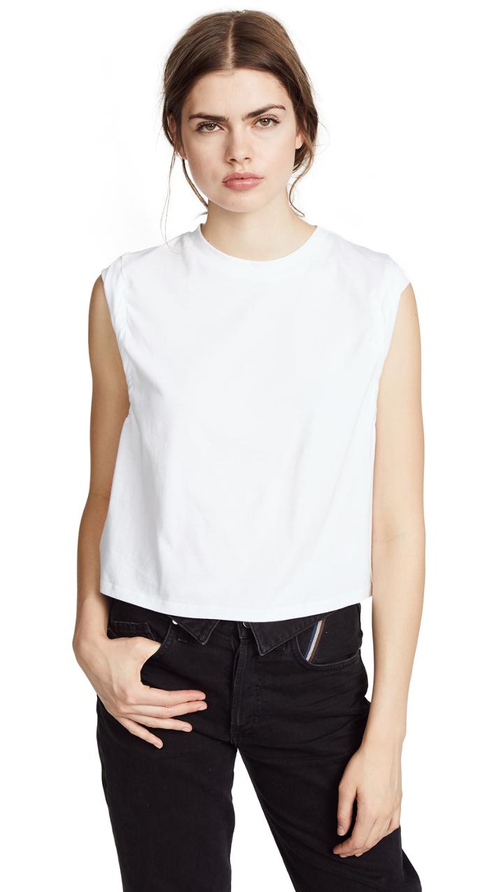 The Range Stark Cropped Muscle Tee