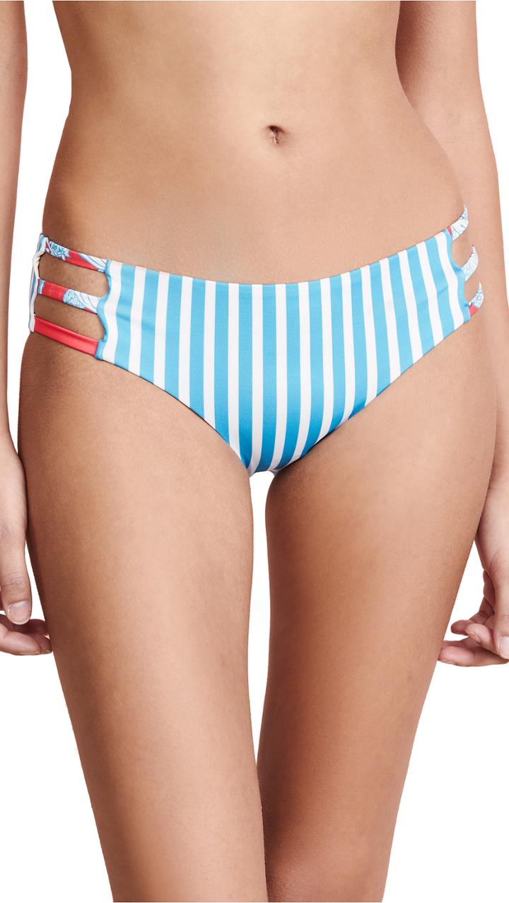 Palmacea Turquoise Garden Bikini Bottoms