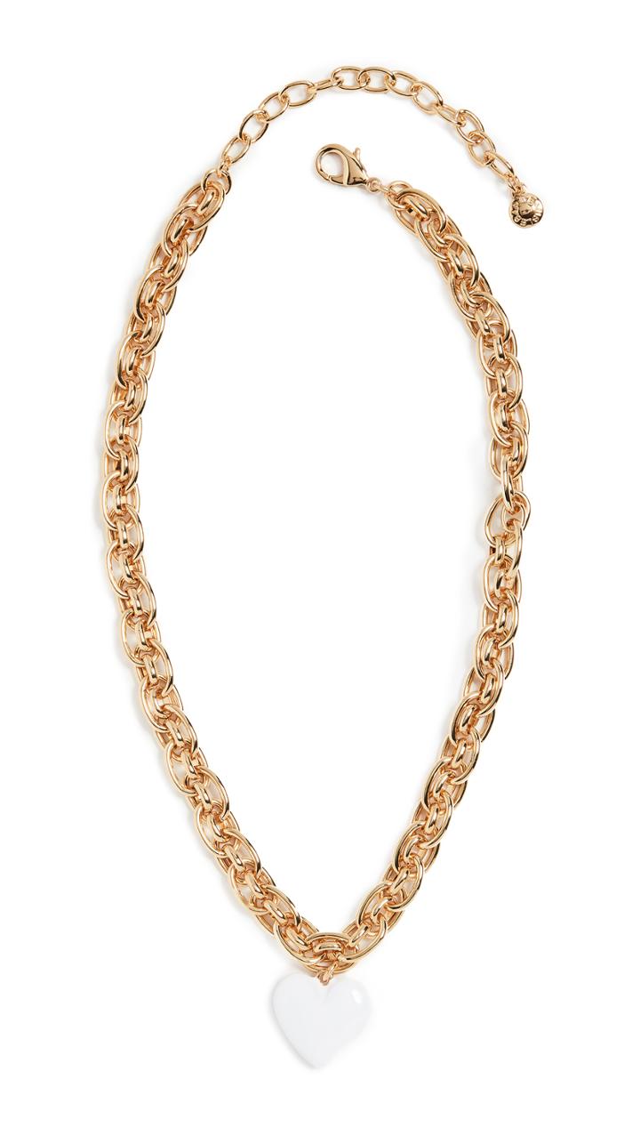 Baublebar Chain Necklace With Heart Pendant