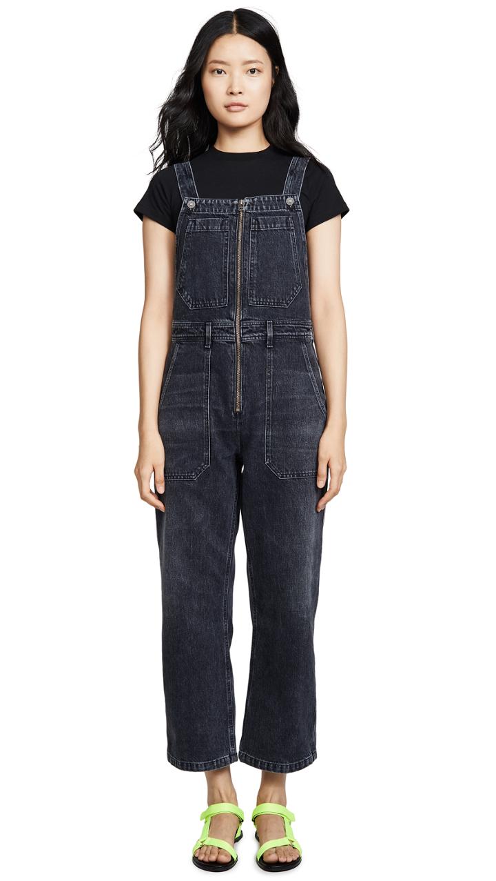 Citizens Of Humanity Cher Zip Front Dungaree Overalls