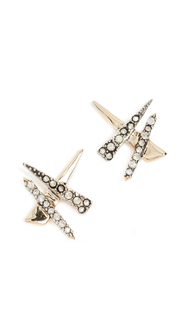 Alexis Bittar Crisscross Shard Earrings