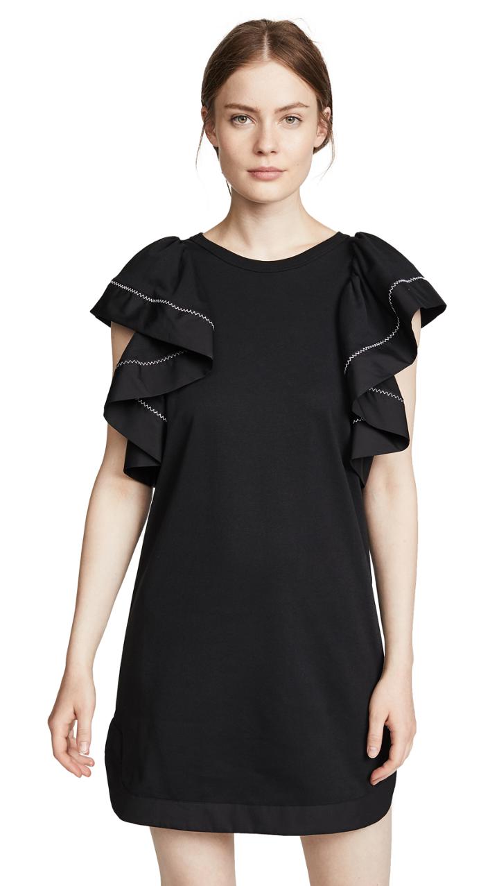 See By Chloe Ruffle Sleeve Dress