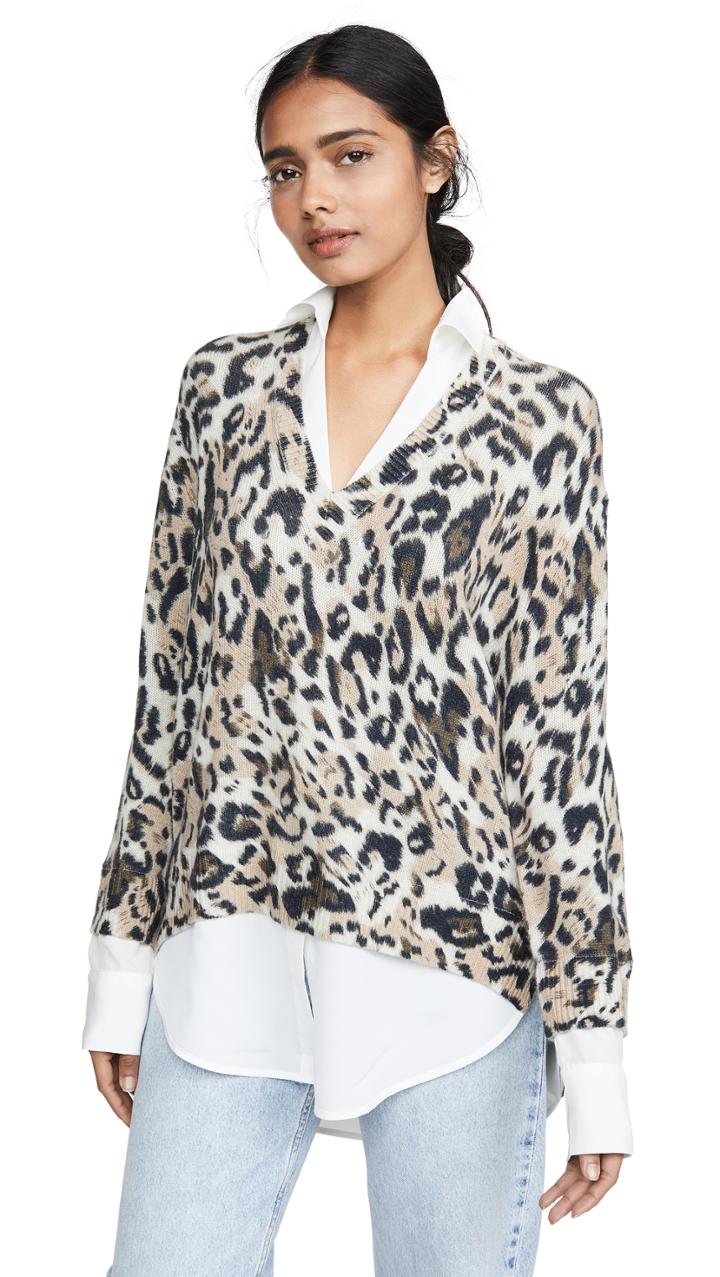 Brochu Walker Printed Layered V Neck