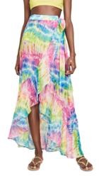 Kos Resort Rainbow Tie Dye Wrap Skirt