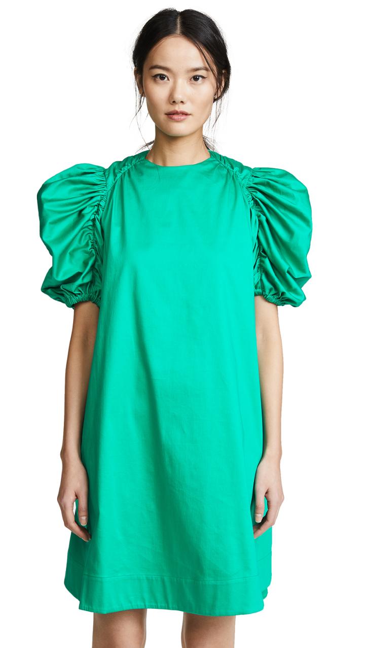 Paskal Flared Puffed Sleeve Dress