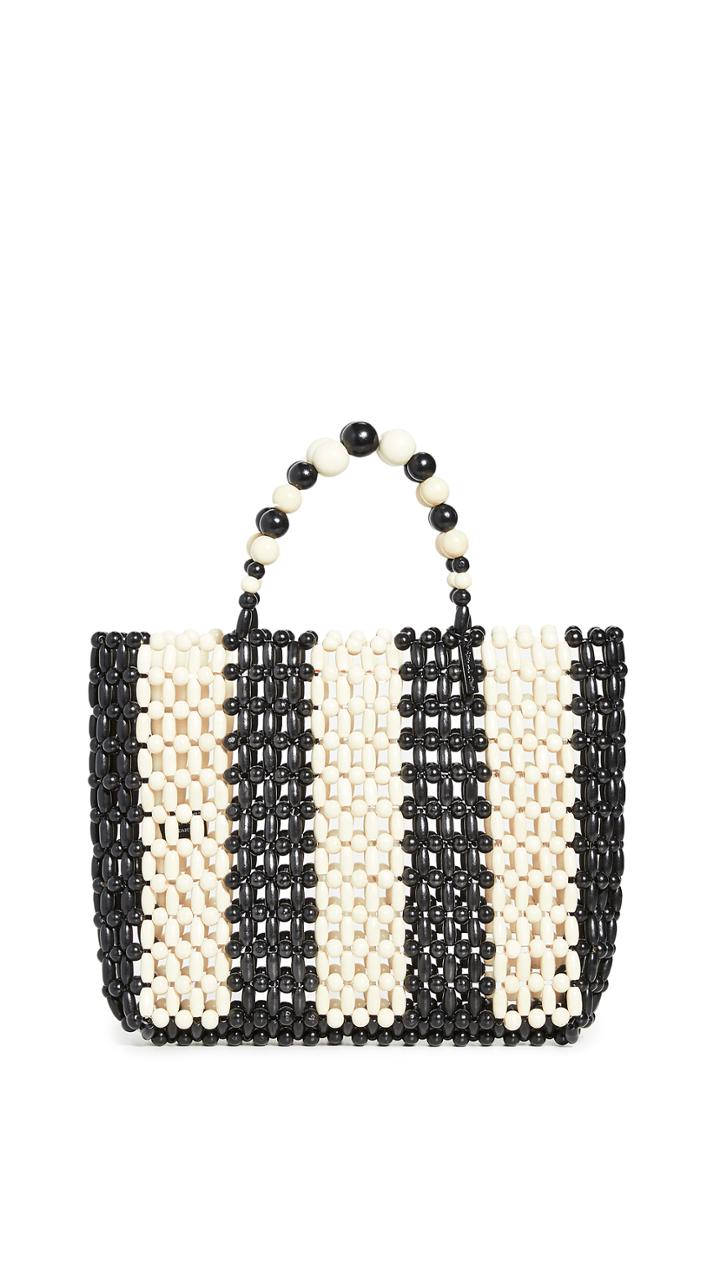 Alice Olivia Zoey Wooden Beaded Bag