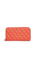 What Goes Around Comes Around Chanel Caviar Zip Continental Wallet