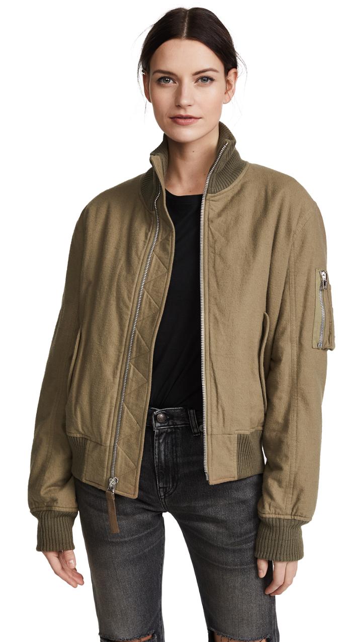 Helmut Lang Re Edition High Collar Bomber Jacket