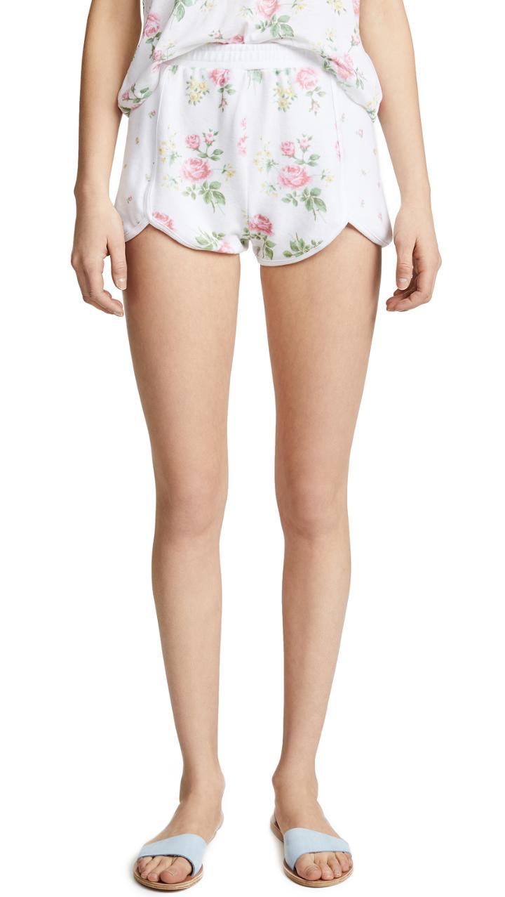 Wildfox Patchwork Floral Shorts