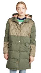 Scotch Soda Maison Scotch Mixed Fabric Parka Jacket