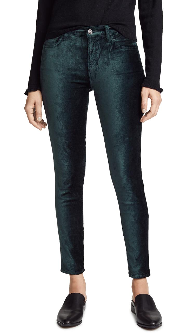 7 For All Mankind The Velvet Ankle Skinny Pants
