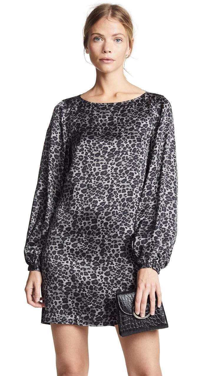 Equipment Zipporah Monochrome Leopard Dress